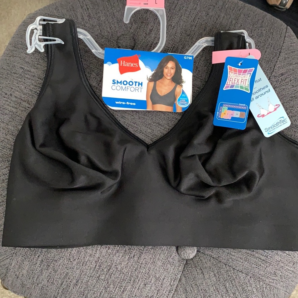 Hanes smooth comfort wire free bra large